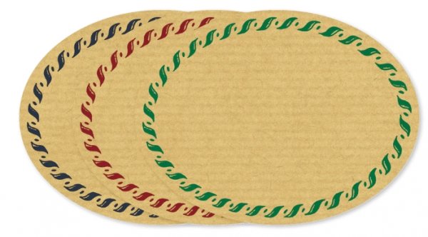 Etiketten natur gross, 58x77 mm Kordel